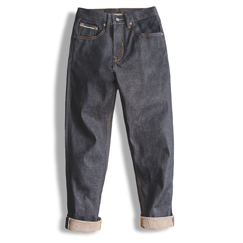 Tooling Retro Pure Denim Jeans For Men's