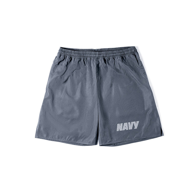 Reflective Elastic Waist Shorts