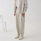 Cotton Semi-elastic Waist Chino Loose Retro Casual Trousers