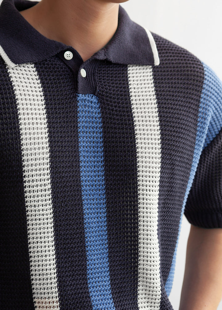 Elegant Striped Polo