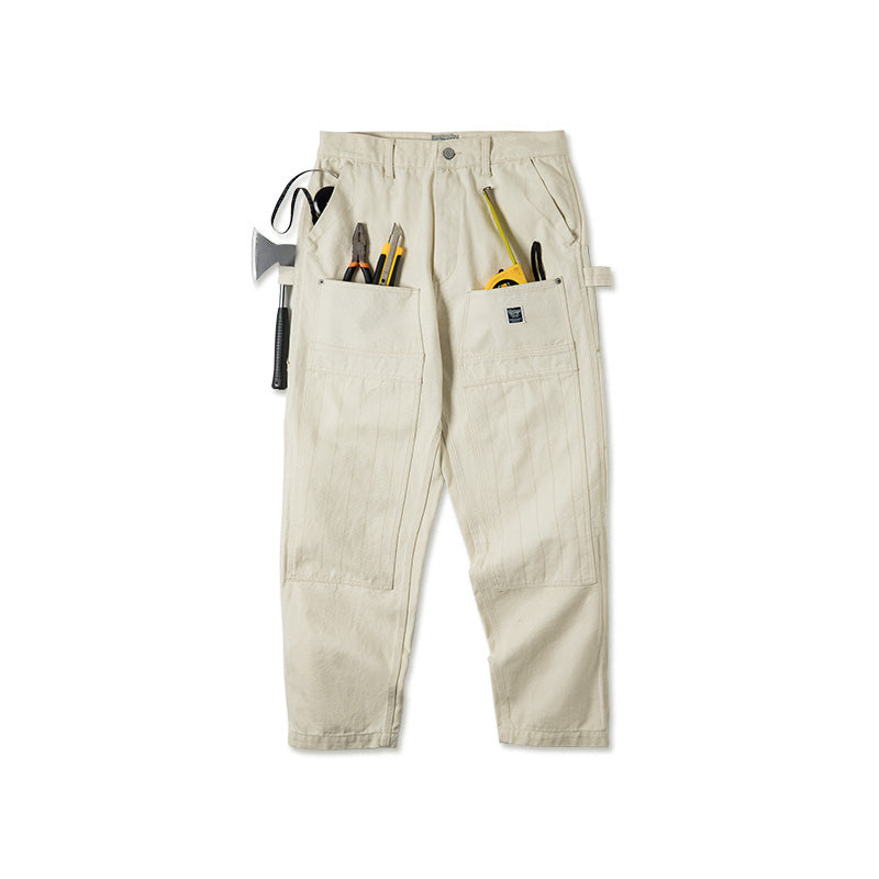 Washed Multi-Pocket Pants