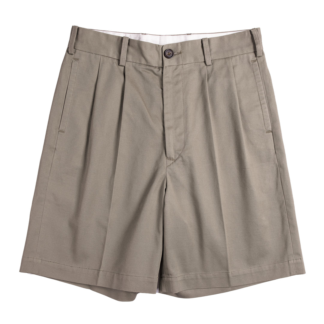 French Pleated Bermuda Shorts