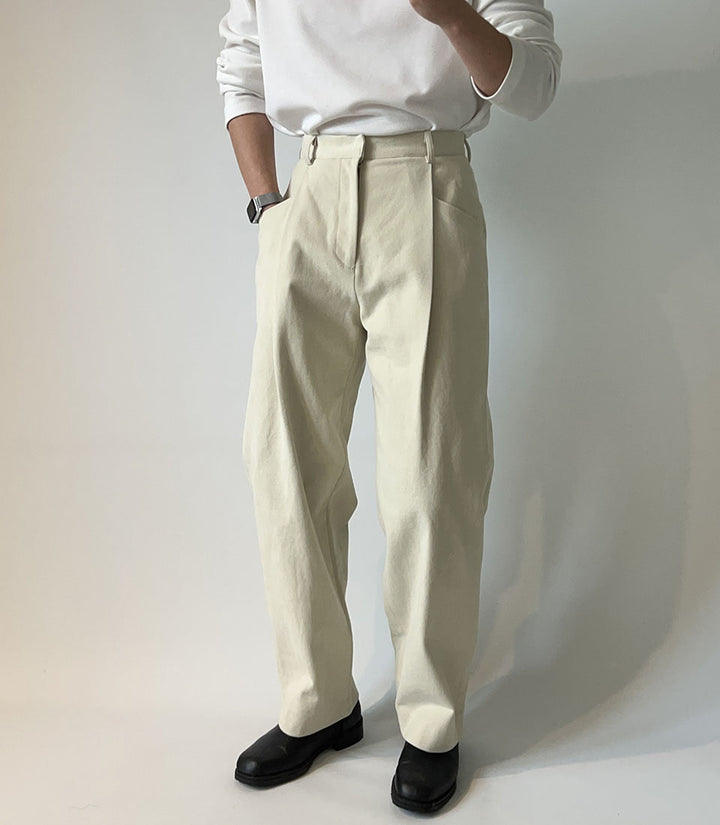 Twill Cotton Trousers