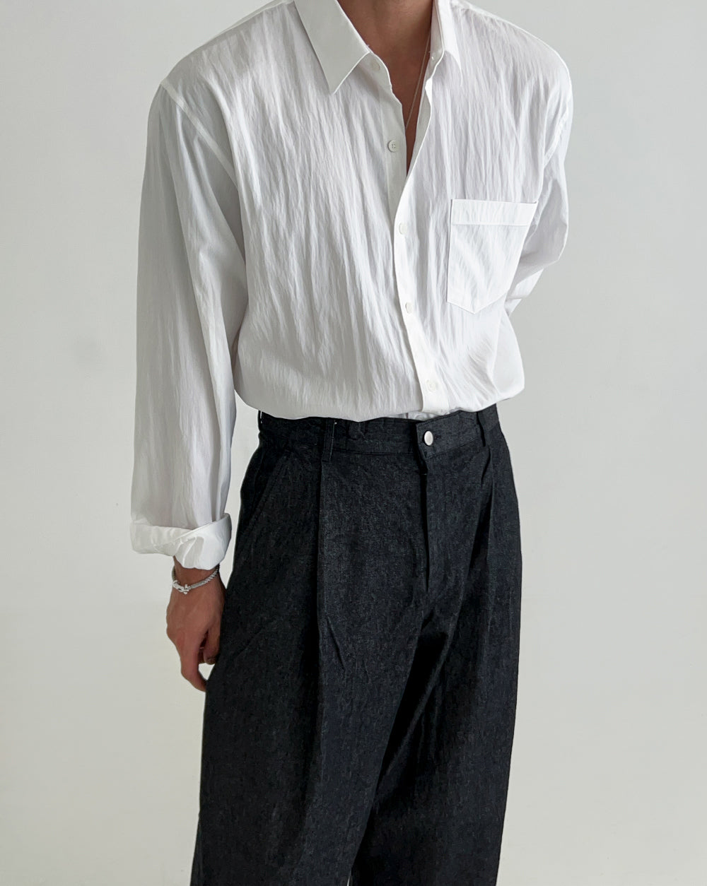 Pleated Dress Shirt