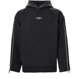 Men's Logo Zipper Hooded Sweater Versatile Woolen Pullover