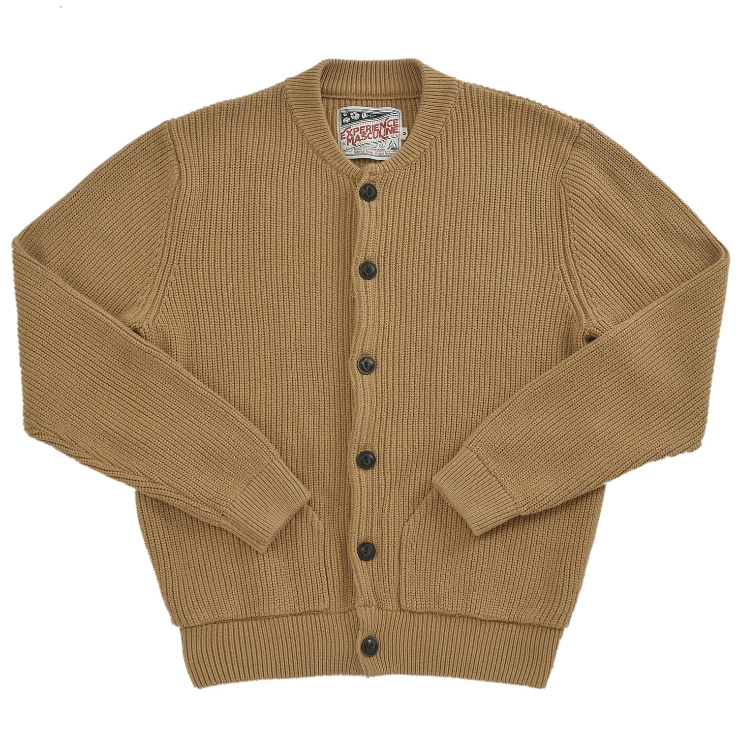 Heavy Cotton Knitwear Linen Cardigan Jacket Sweater
