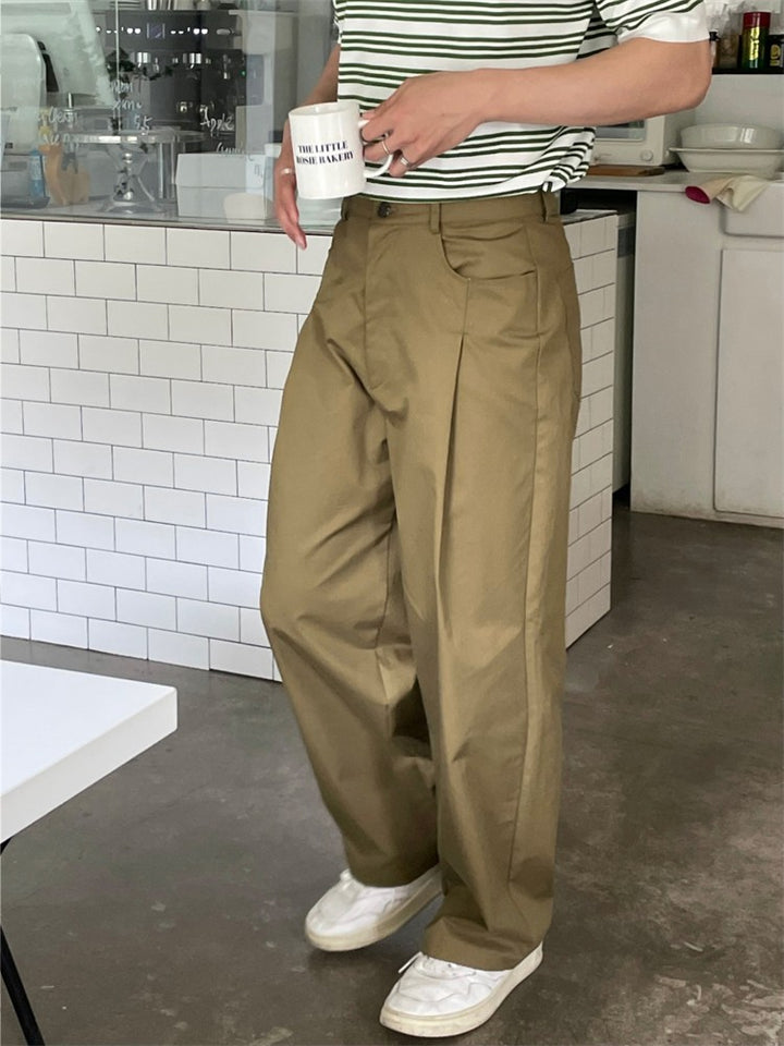 Cotton Tapered Trousers