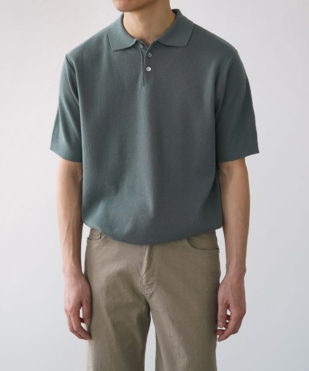 Knit Polo Shirt