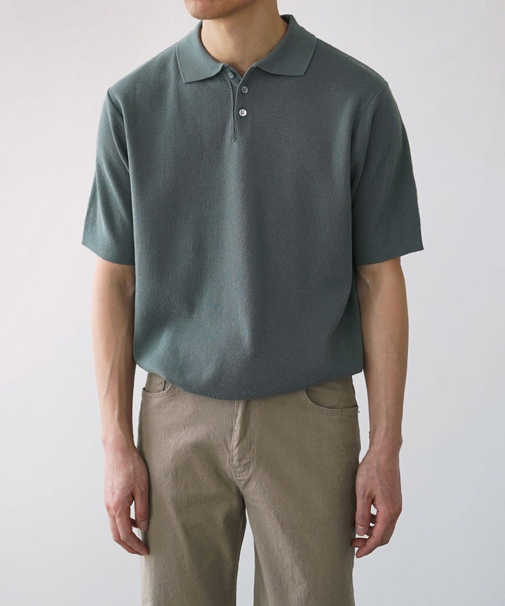 Knit Polo Shirt