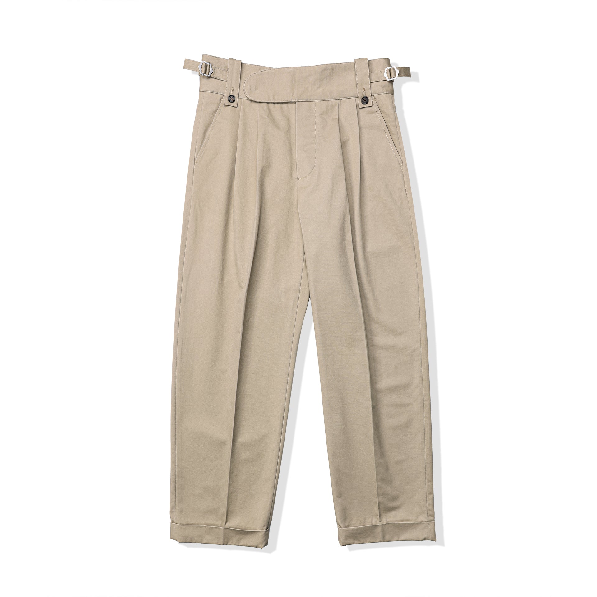 Red Wind High Waist Retro Tooling Pants for Men
