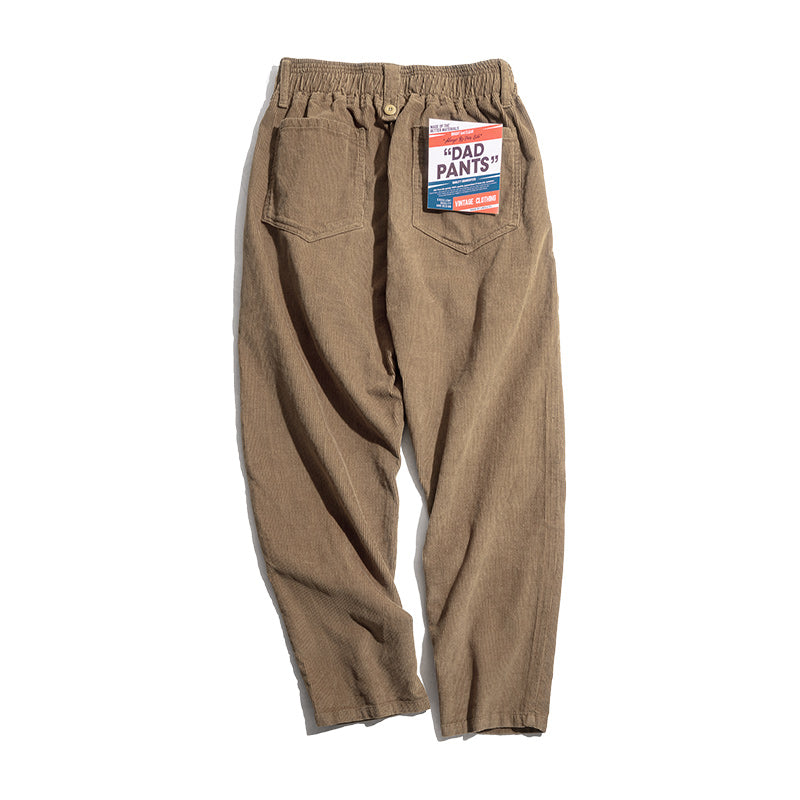 Straight Corduroy Wide Leg Loose Casual Pant