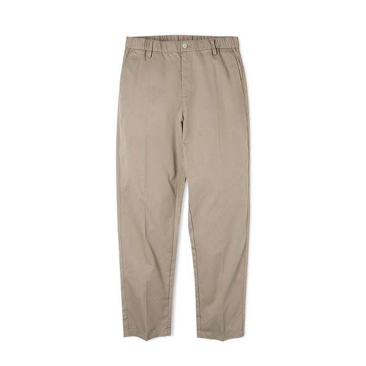 Khaki Straight Trousers