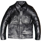 CowhidePure Copper Zipper Genuine Leather Jacket