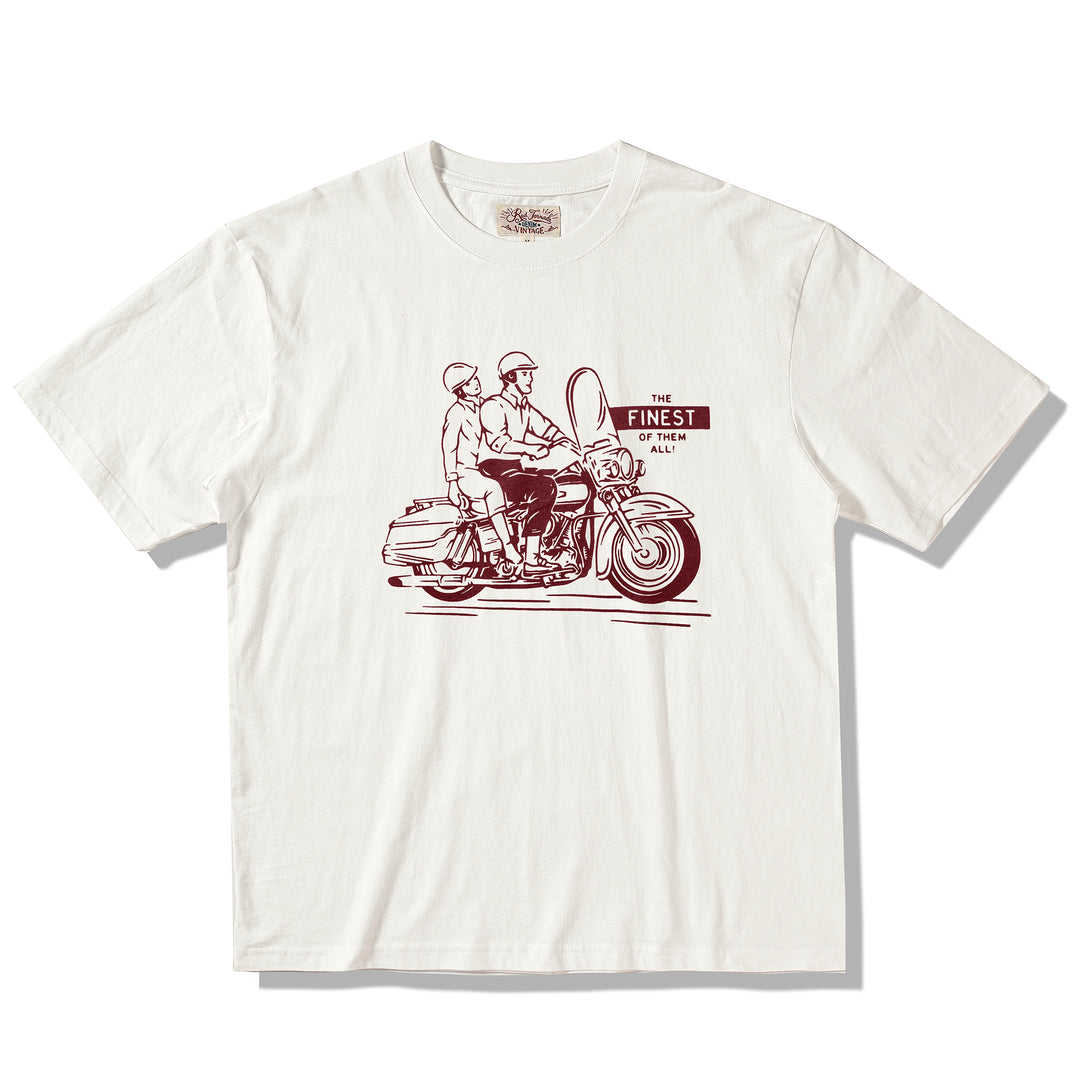 Motorcycle Print T-Shirt