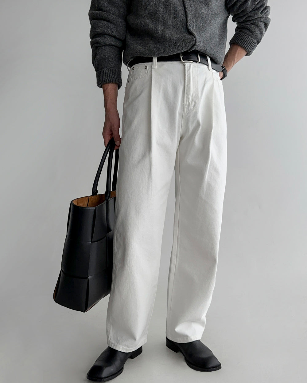 Cotton Wide-Leg Pants