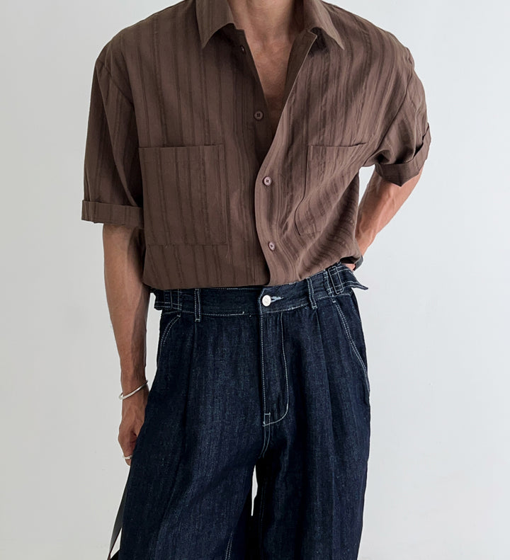 Linen Short-Sleeved Shirt