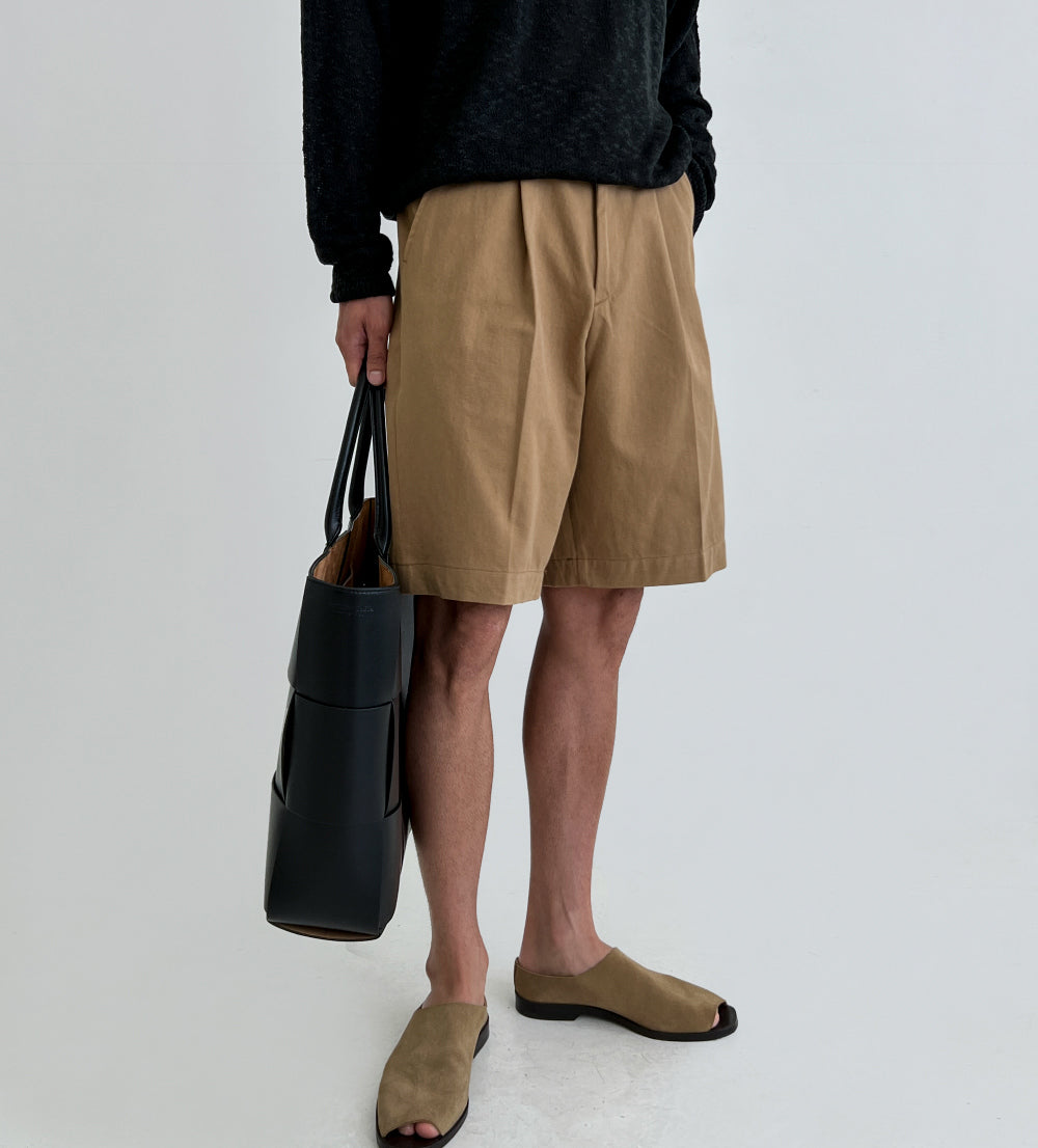 Pleated Business Shorts