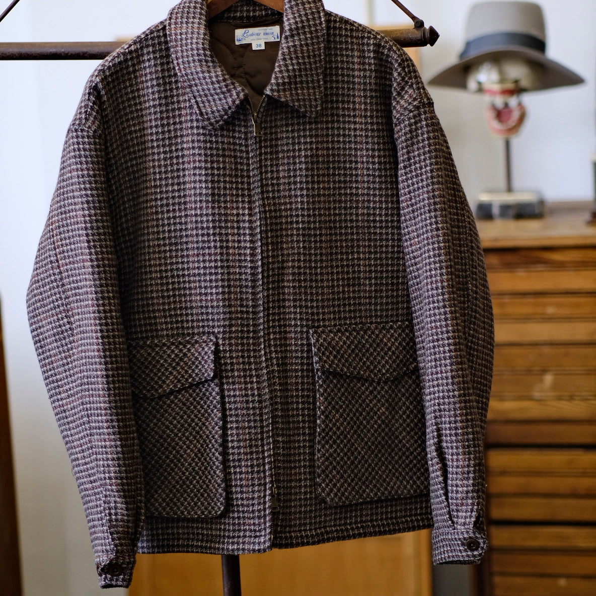 Tweed Wool Quilted Jacket