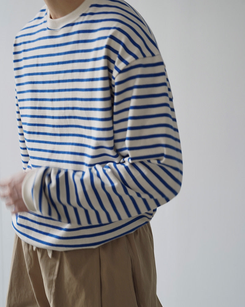 Striped Combed Cotton Tee