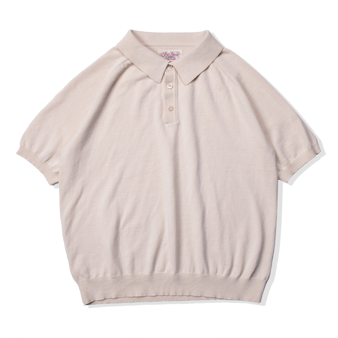 Knitted Cotton Polo T-Shirt