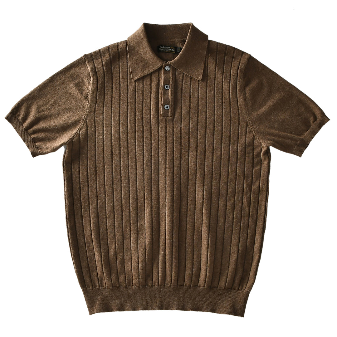 Knitted Lapel Polo Tee