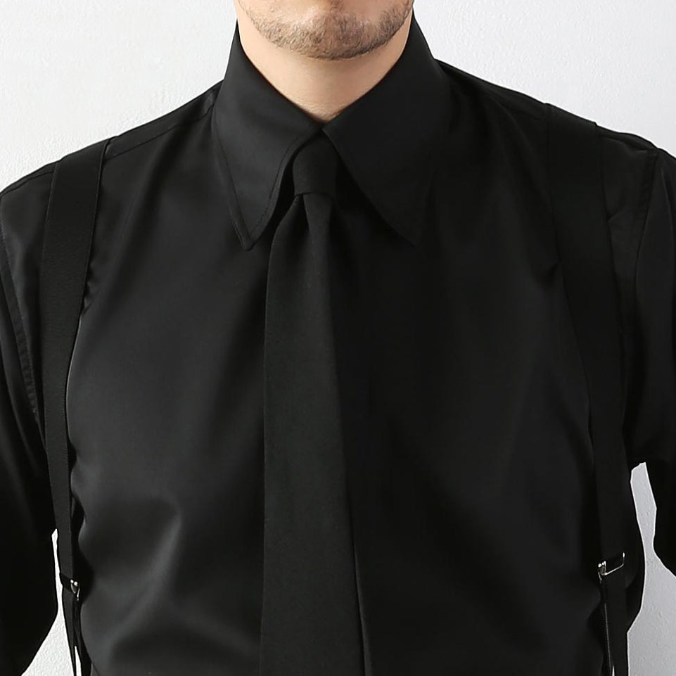 Retro Godfather Collar Shirt