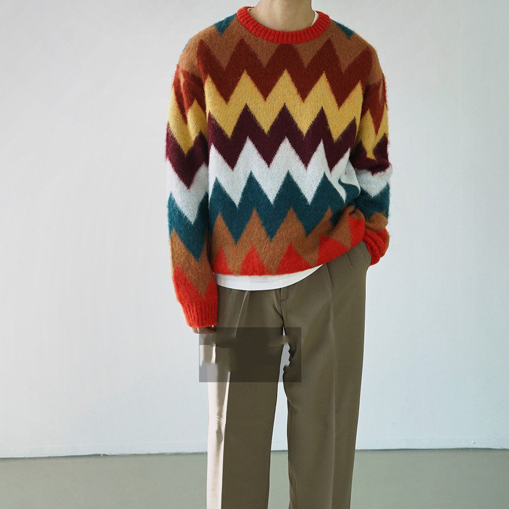 Color Wave Mohair Knit