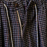 Labor Union Classic Plaid Wool Tweed Drawstring Trousers