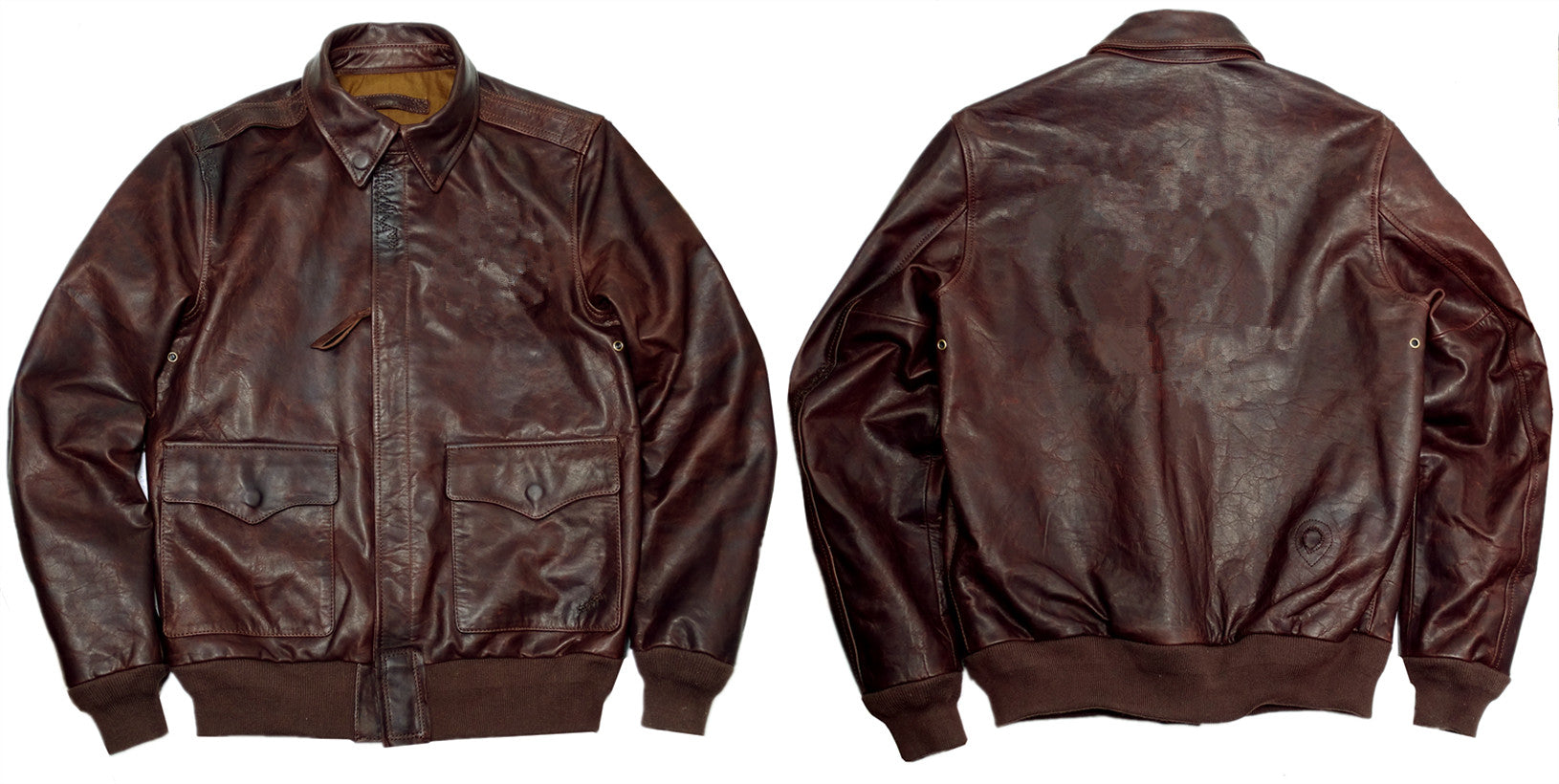 Battle Worn Hell's Angels Patch Horsehide A2 Jacket