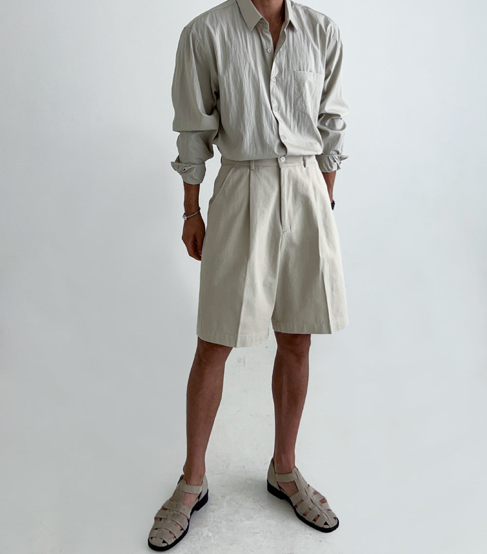 Pleated Dress Shirt