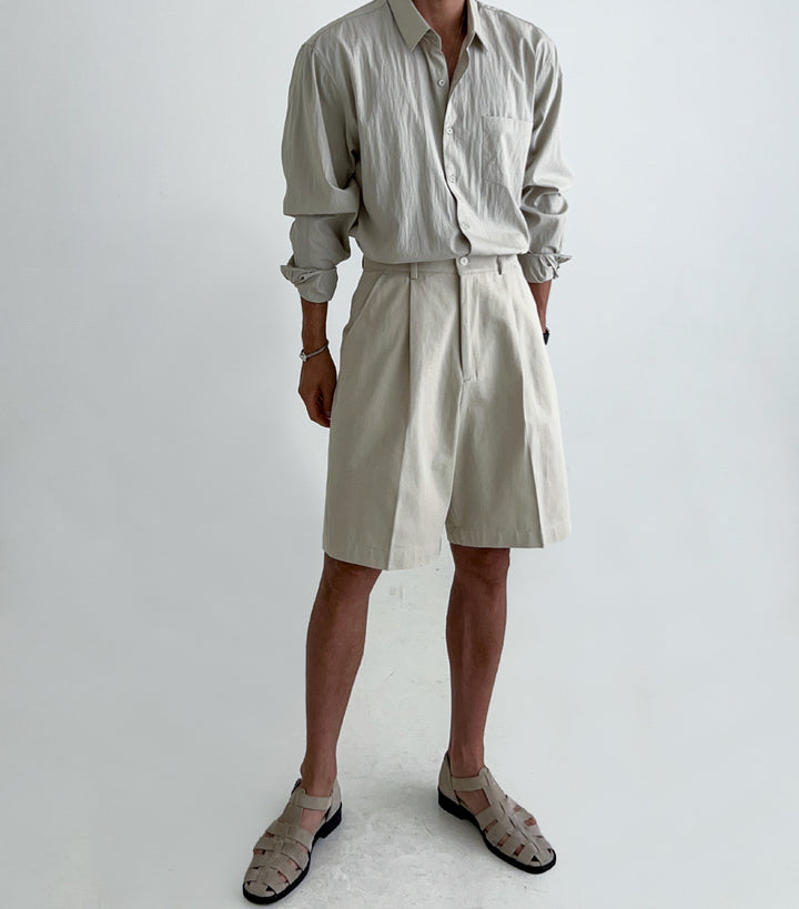 Pleated Dress Shirt