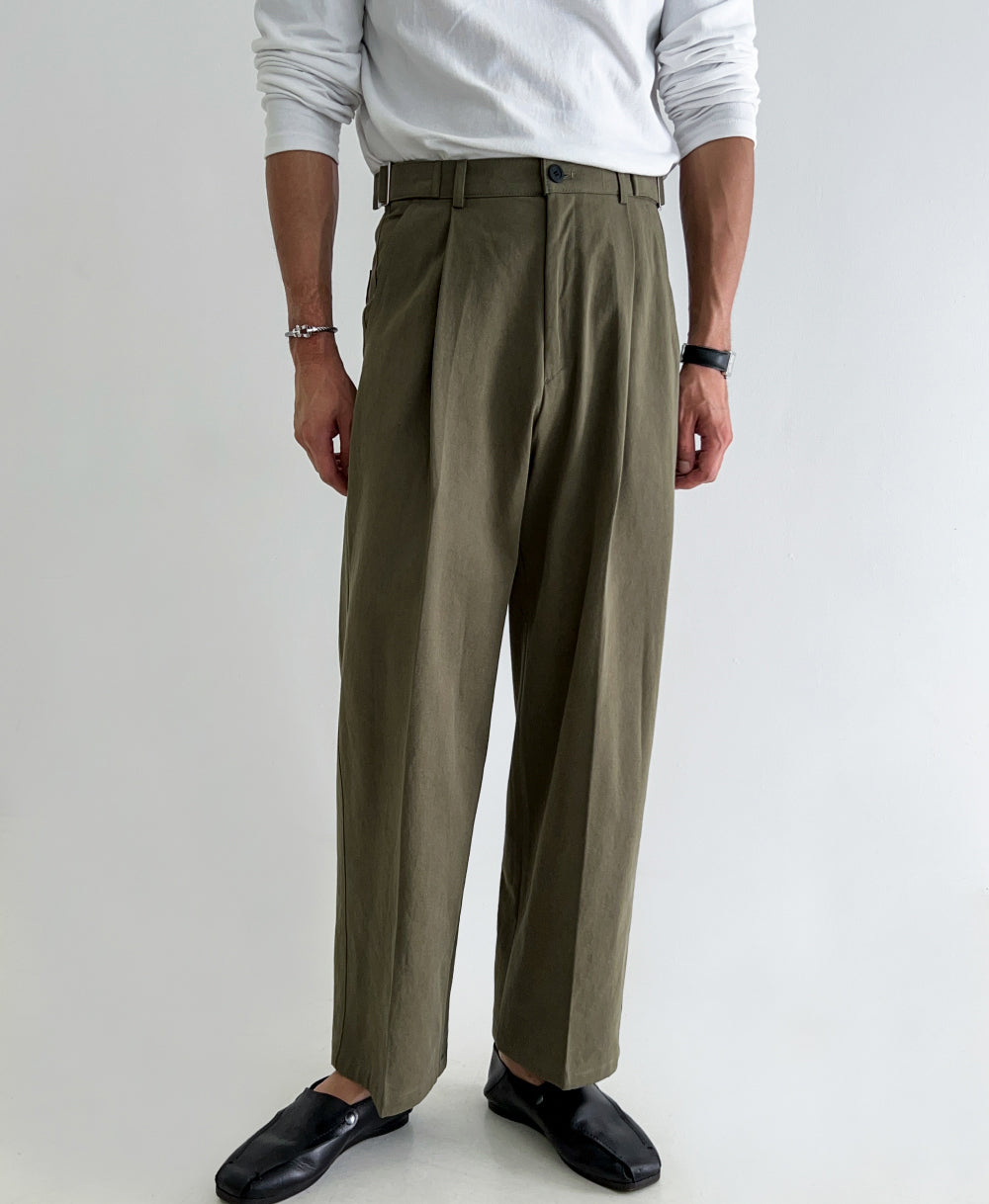 Cotton Nine-Point Pants