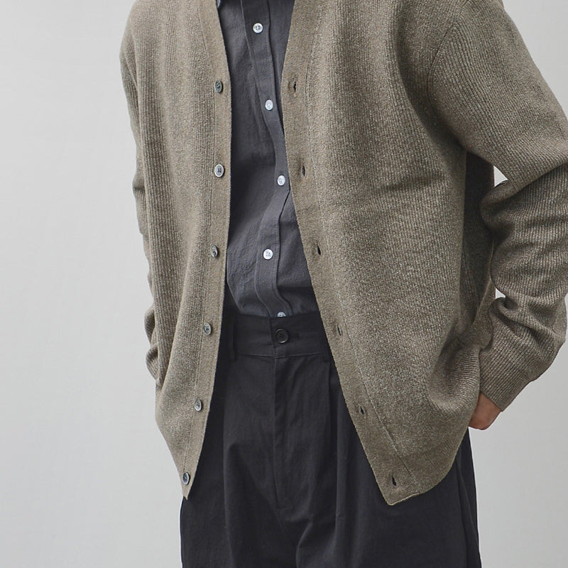 Korean Solid Color Cardigan Simple Long-Sleeved Jacket for Men