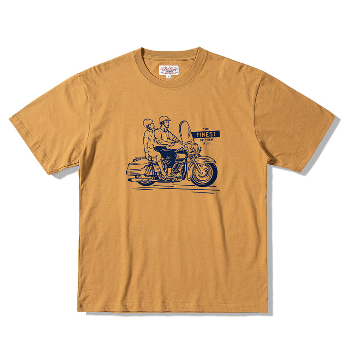 Motorcycle Print T-Shirt