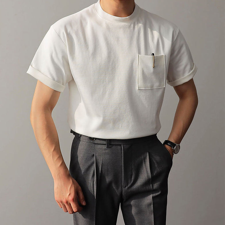 Round Neck Pocket T-Shirt