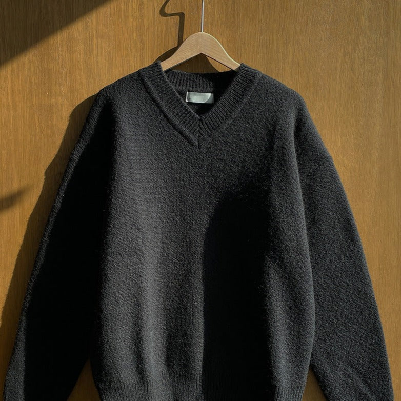 V-Neck Mohair Knit