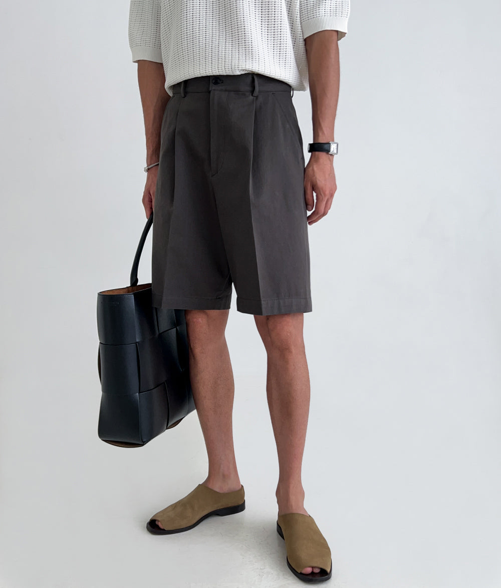 Pleated Business Shorts