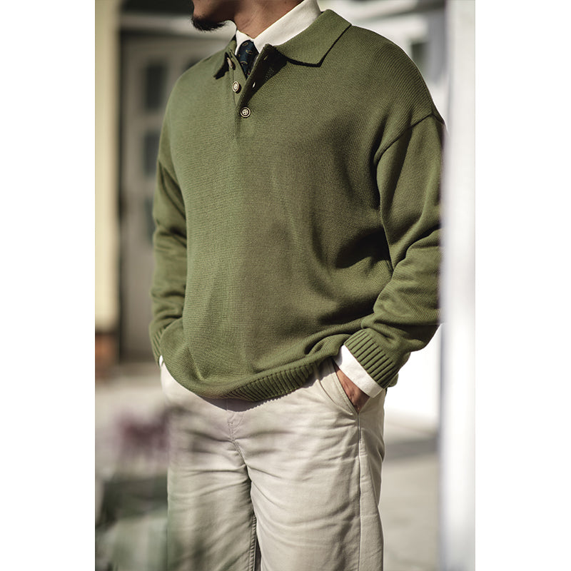 Lapel Collar Sweater