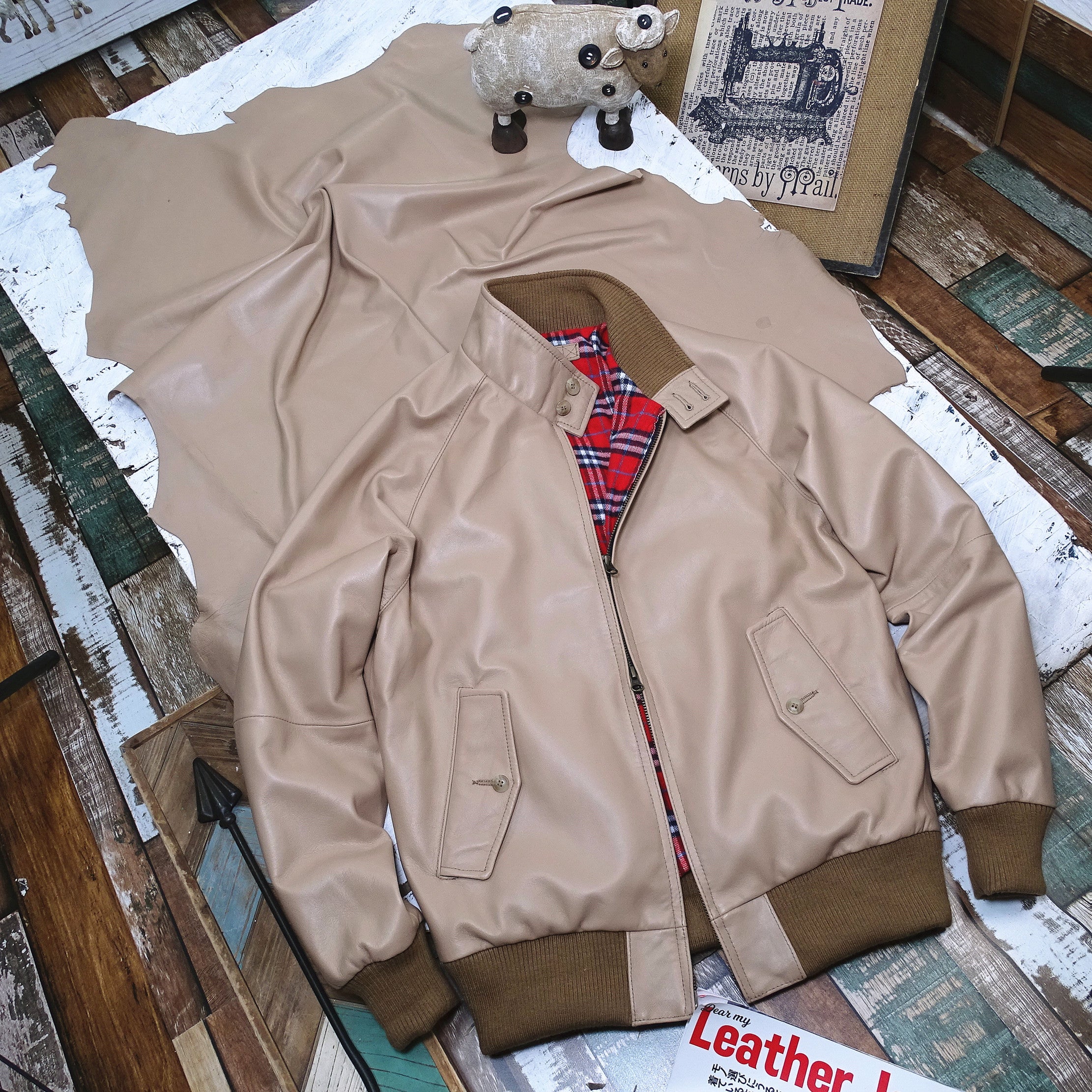 Sturdy Italian Goatskin Harrington G9 Jacket