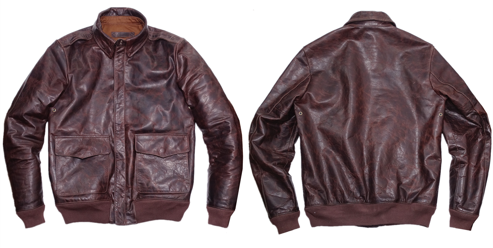 Battle Worn Hell's Angels Patch Horsehide A2 Jacket