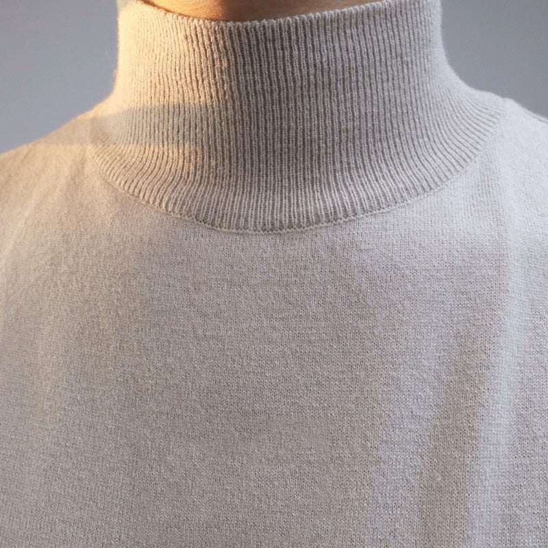 Soft High-Collar Sweater