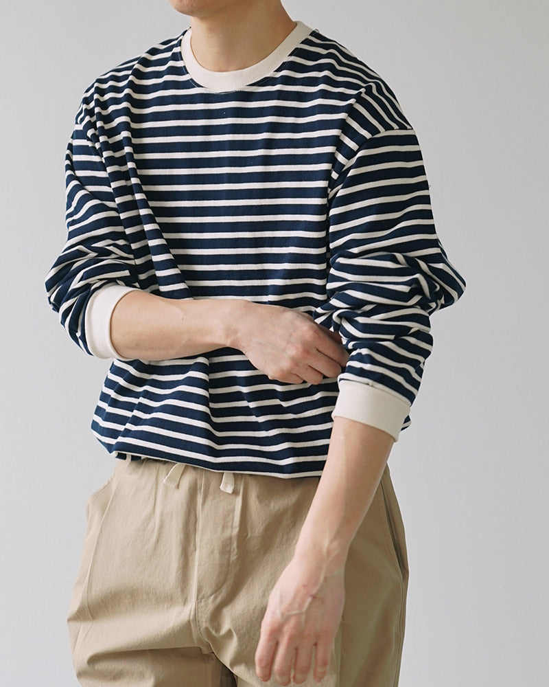 Striped Combed Cotton Tee