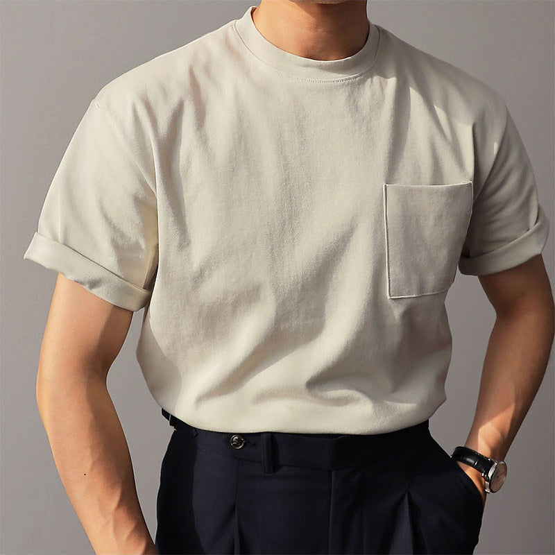 Round Neck Pocket T-Shirt