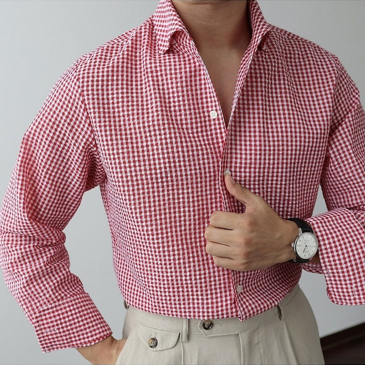 Plaid Iron-Free Shirt