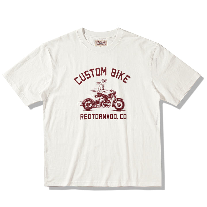 Motorcycle Print T-Shirt