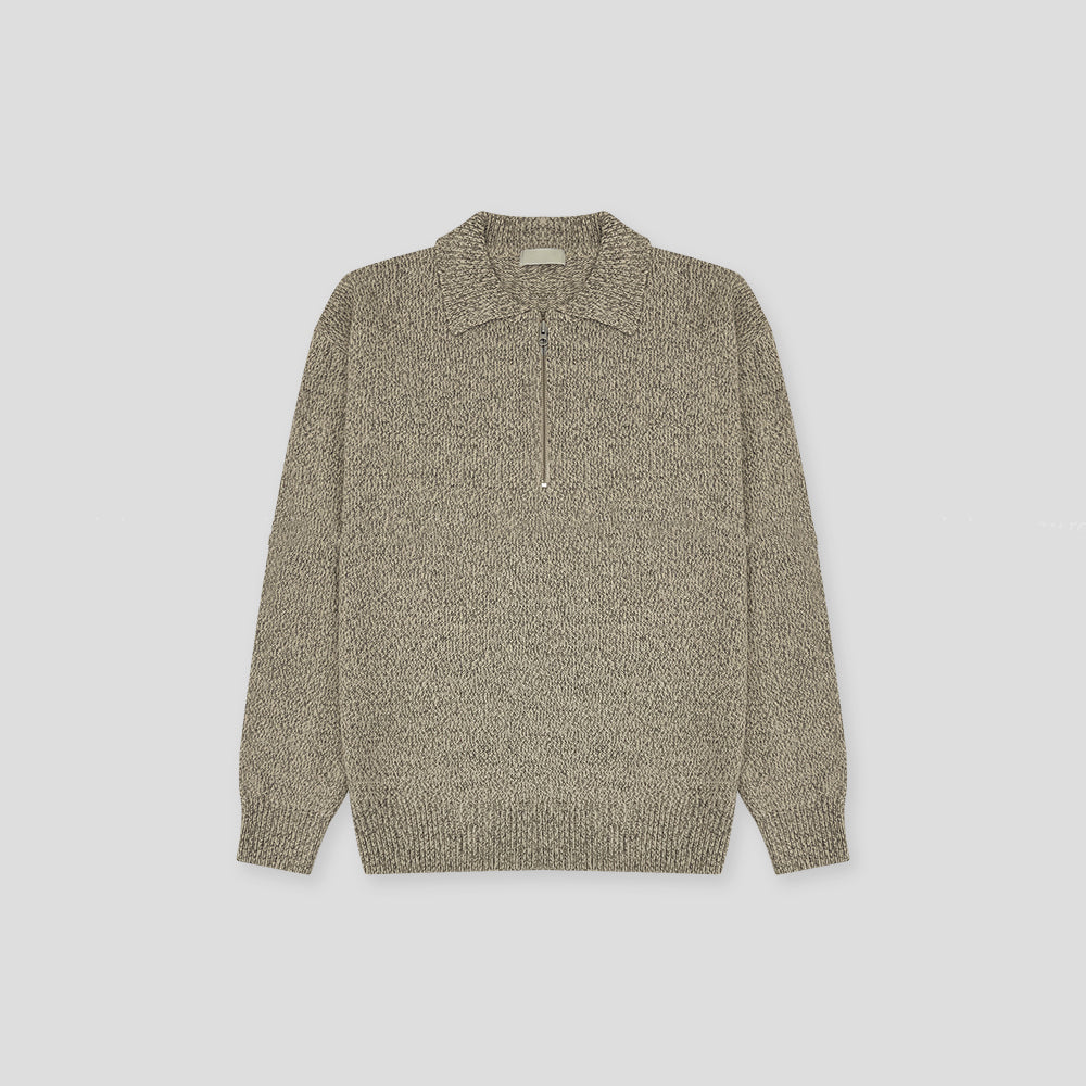 Knit Polo Sweater