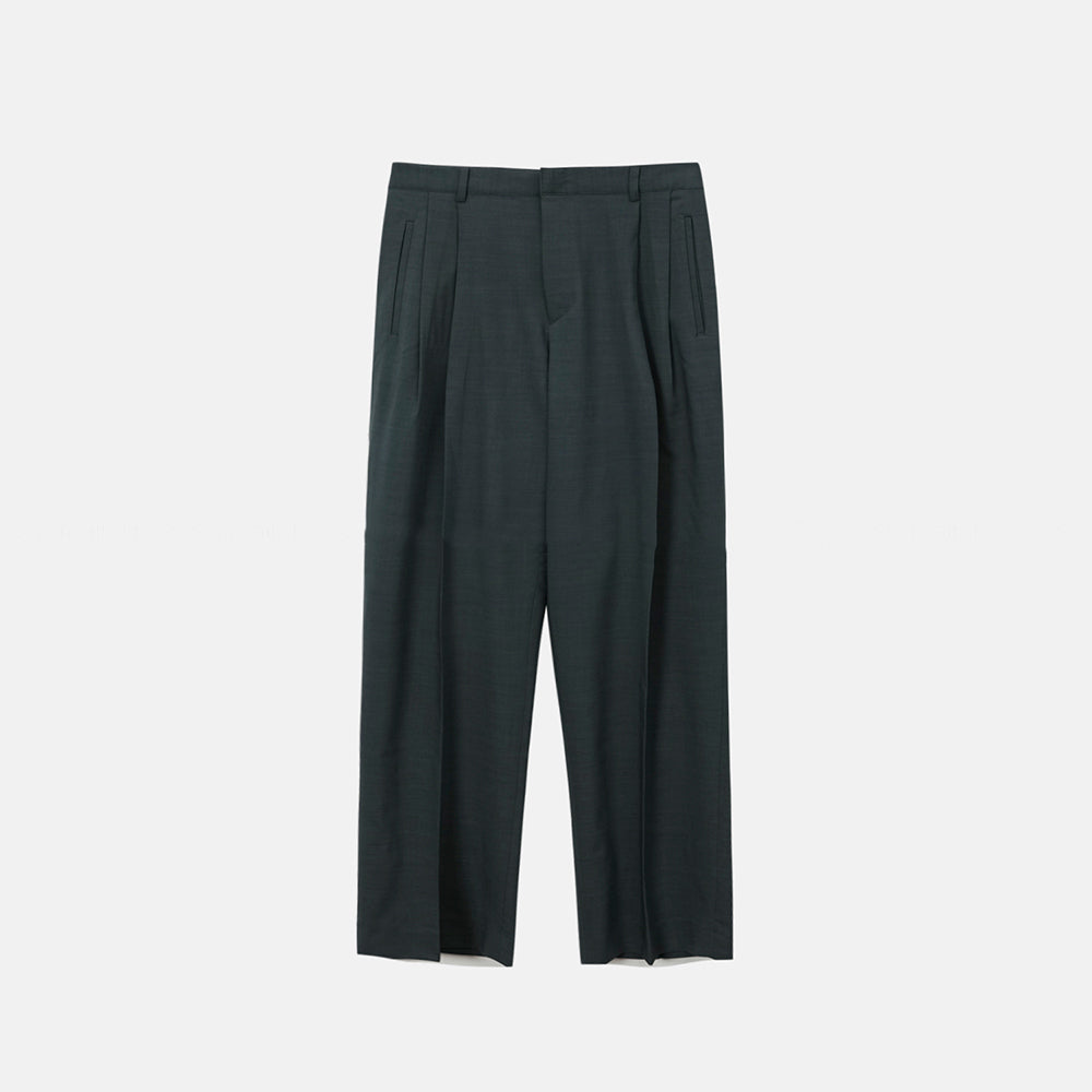 Wide-Legged Drape Trousers