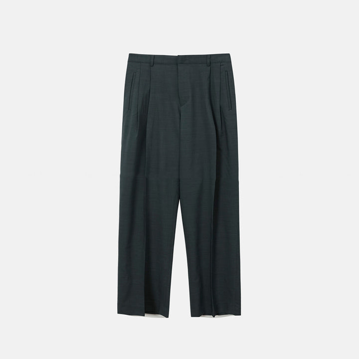 Wide-Legged Drape Trousers