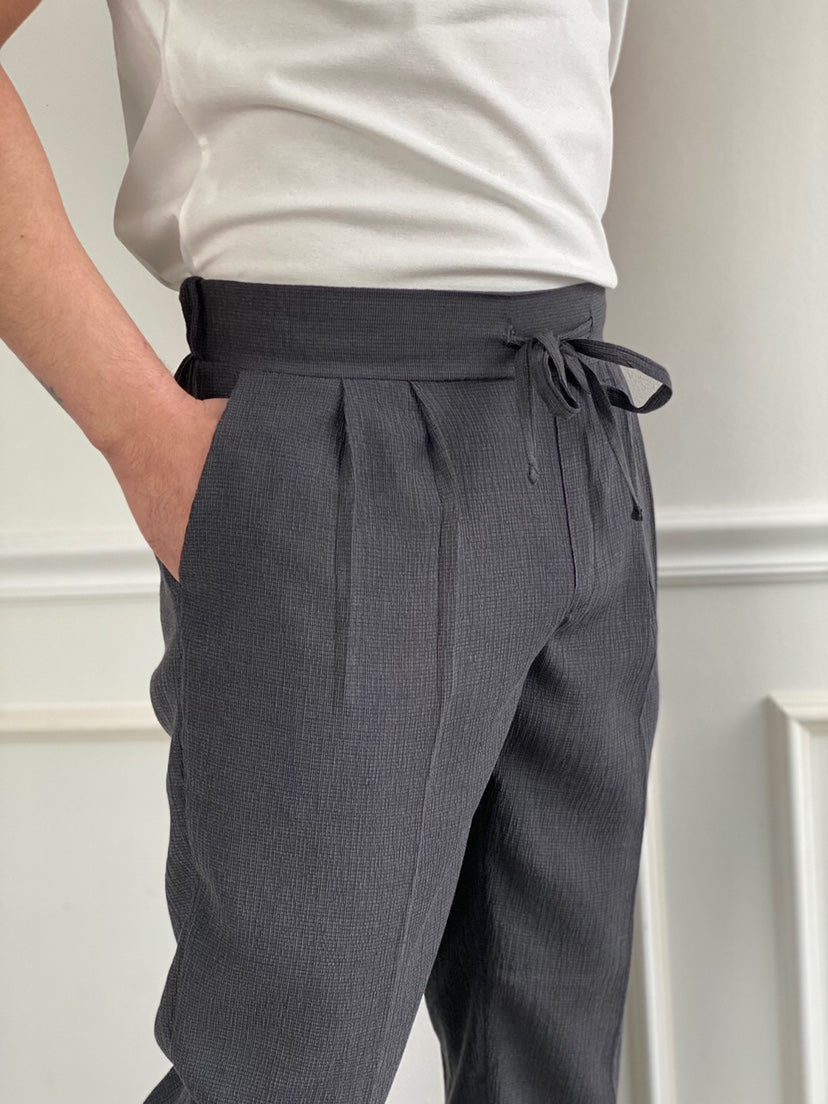 Tapered Drawstring Trousers