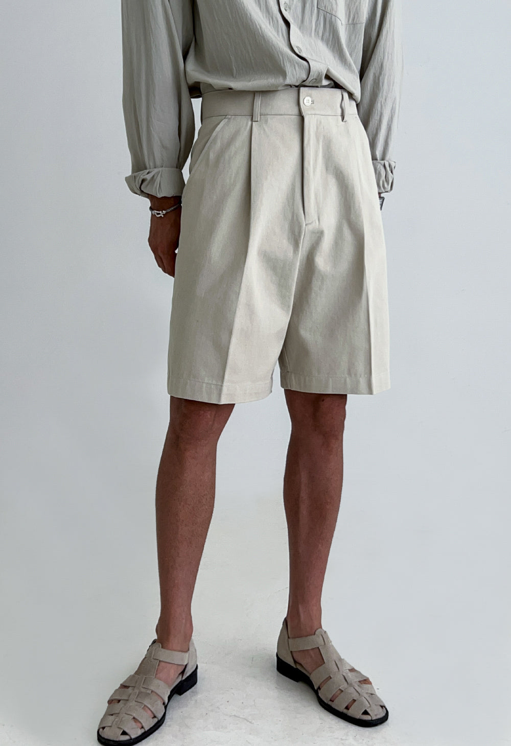 Pleated Business Shorts